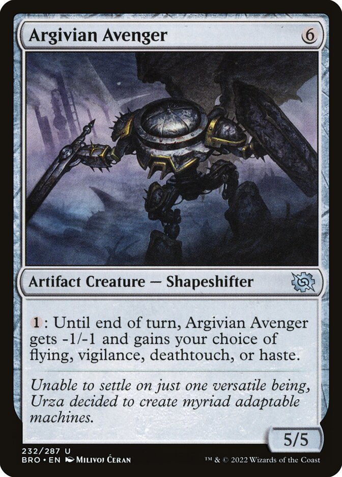 Argivian Avenger 232/287 (The Brothers' War)  - Foil | Good Games Modbury