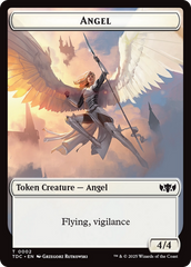 Angel // Spirit Double-Sided Token [Tarkir: Dragonstorm Commander Tokens] | Good Games Modbury