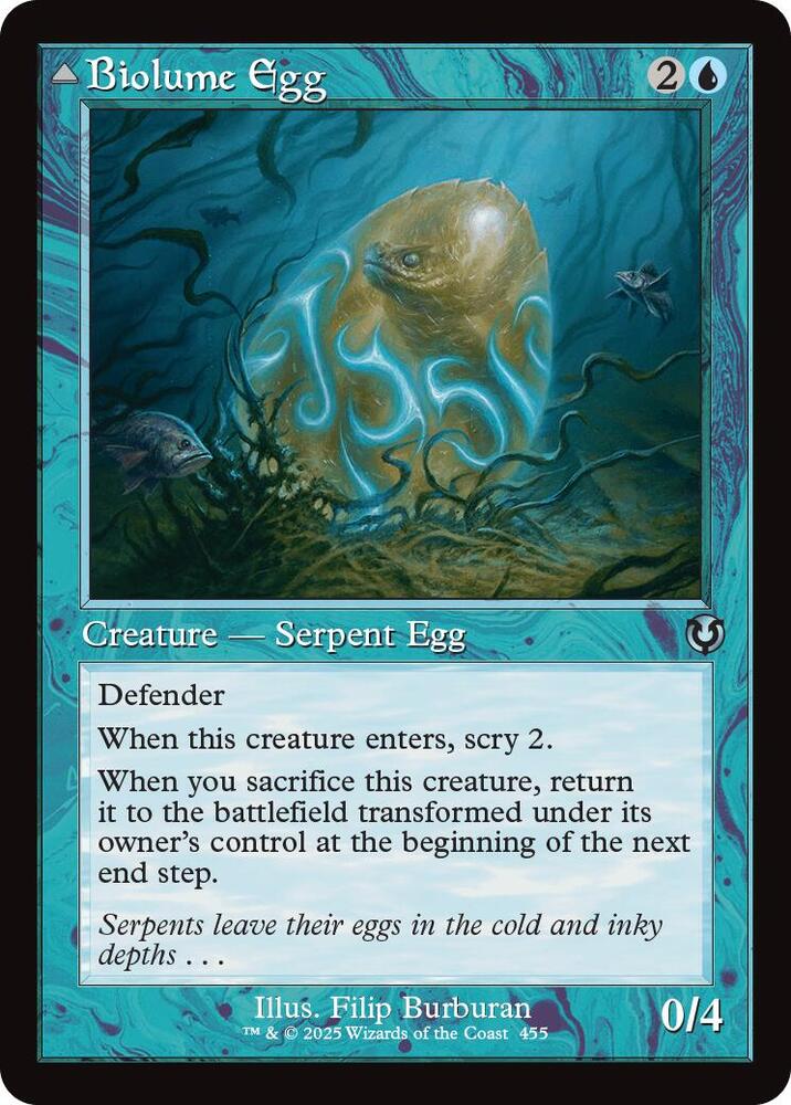 Biolume Egg // Biolume Serpent 455/287 (Innistrad Remastered)  - Retro Foil | Good Games Modbury