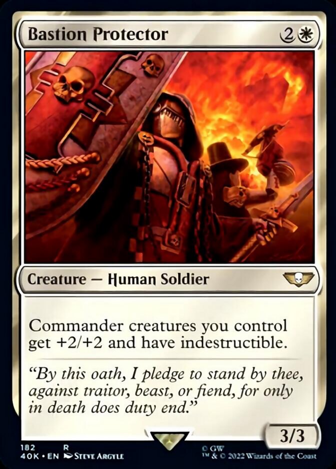 Bastion Protector (Surge Foil) [Universes Beyond: Warhammer 40,000] | Good Games Modbury