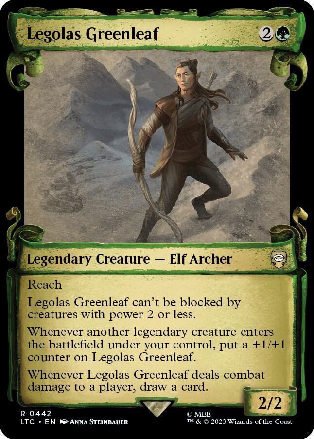 Legolas Greenleaf Showcase Scrolls 442 (Commander: The Lord of the Rings: Tales of Middle-earth)  - Showcase Scroll Foil | Good Games Modbury