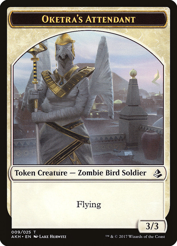 Oketra's Attendant // Beast Double-Sided Token [Amonkhet Tokens] | Good Games Modbury