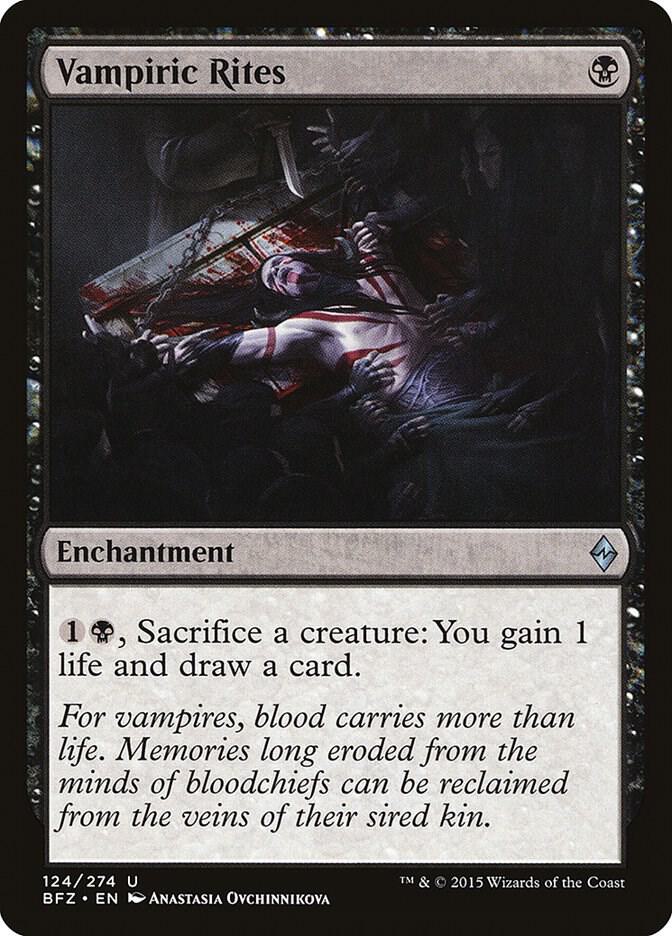 Vampiric Rites 124/274 (Battle for Zendikar)  | Good Games Modbury