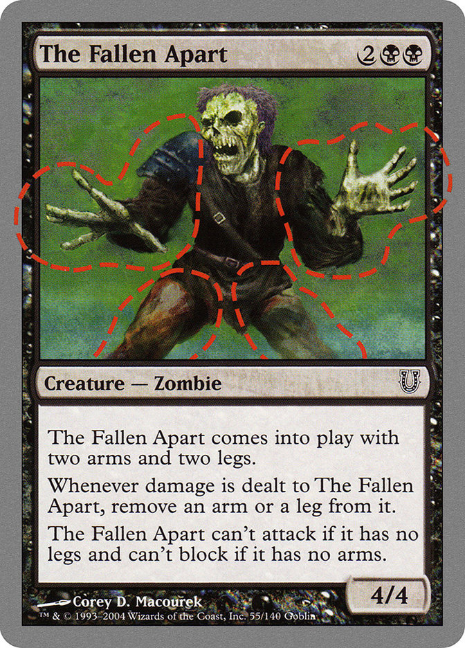 The Fallen Apart 55/140 (Unhinged)  - Foil | Good Games Modbury
