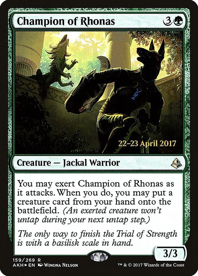 Champion of Rhonas 159s/77 (Prerelease Cards)  - Foil | Good Games Modbury