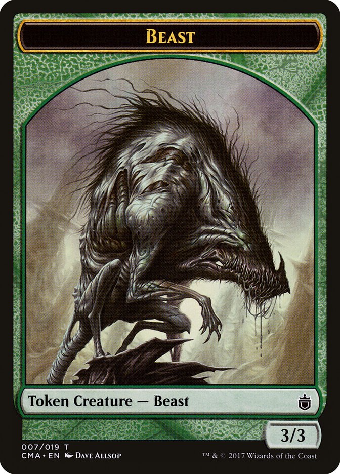 Beast Token (007/019) [Commander Anthology Tokens] | Good Games Modbury