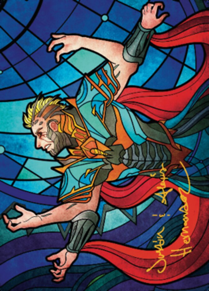 Ertai Resurrected Art Card 2 (Gold-Stamped Signature) [Dominaria United Art Series] | Good Games Modbury