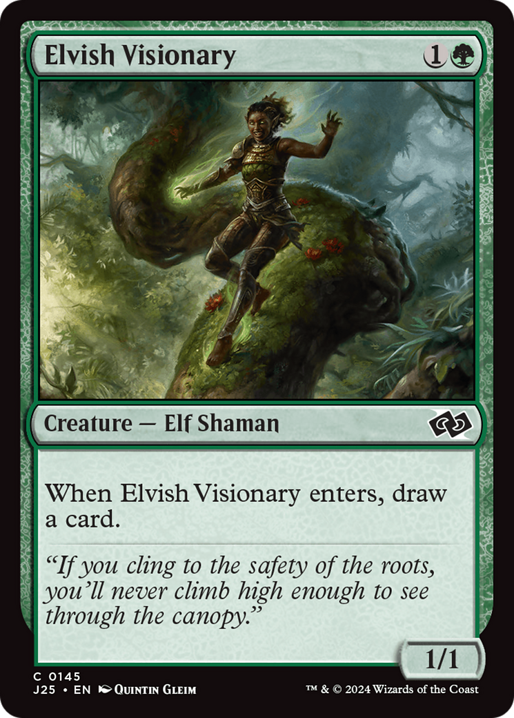 Elvish Visionary [Foundations Jumpstart] | Good Games Modbury