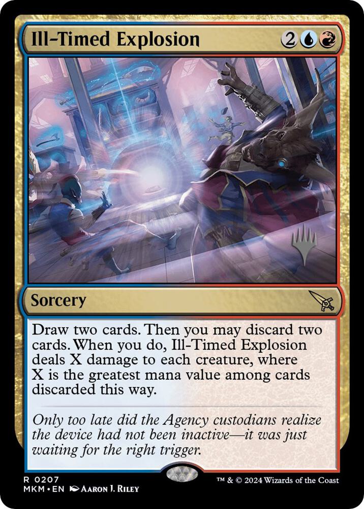Ill Timed Explosion 207p/182 (Promo Pack: Murders at Karlov Manor)  - Foil | Good Games Modbury