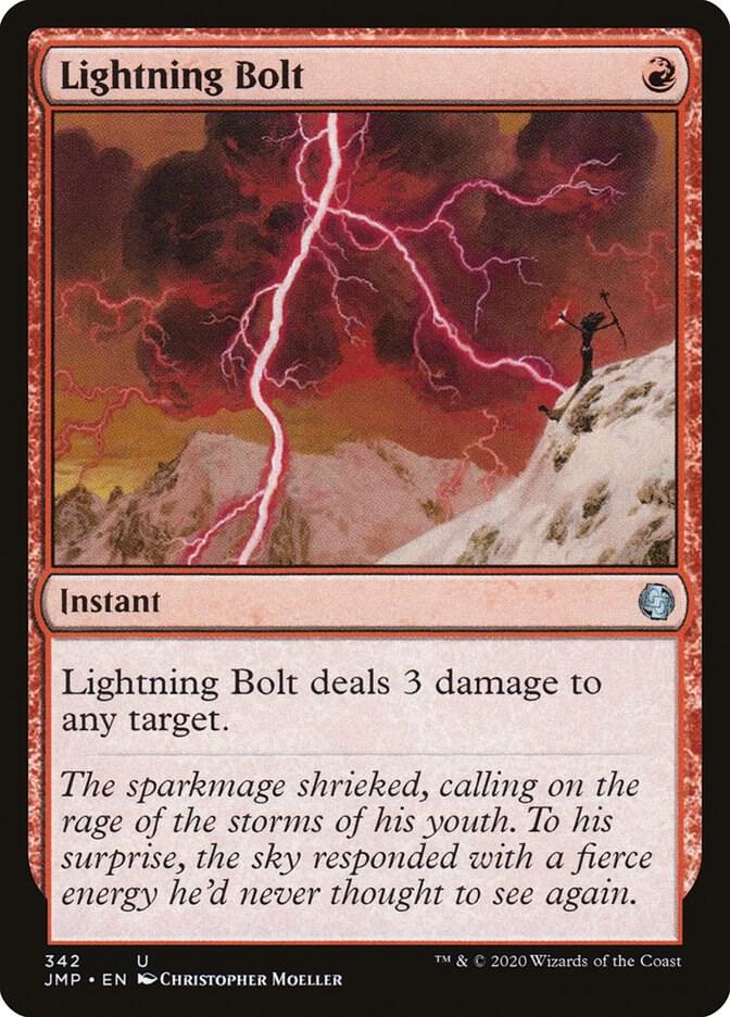 Lightning Bolt 342/495 (Jumpstart)  | Good Games Modbury