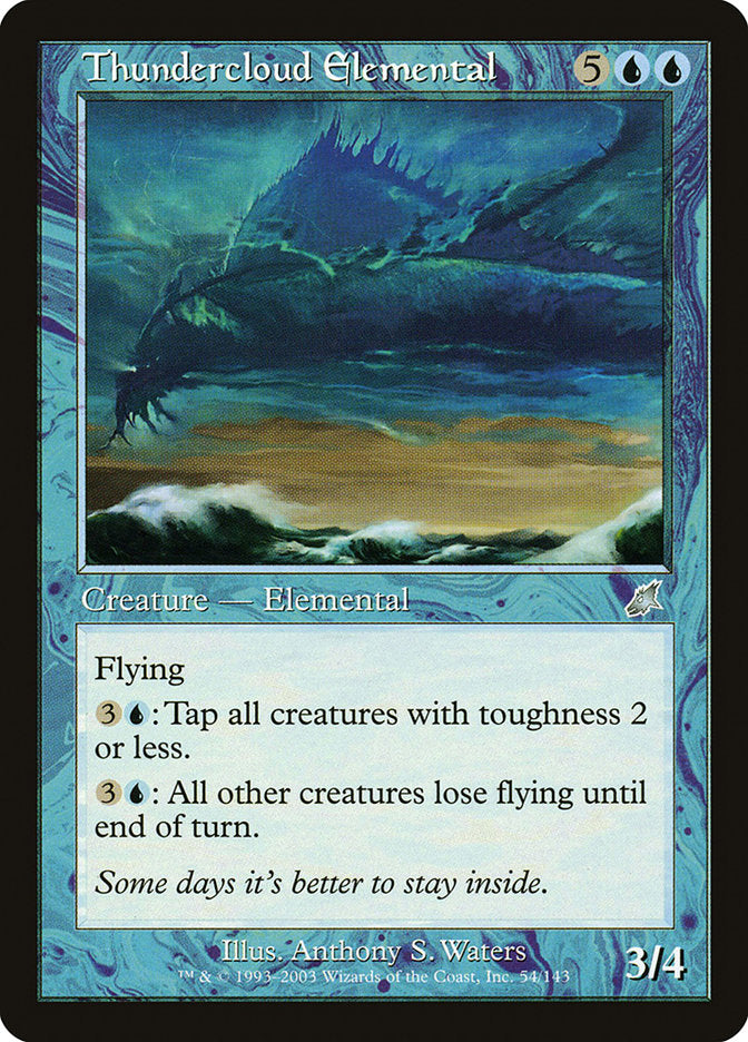 Thundercloud Elemental 54/143 (Scourge)  - Foil | Good Games Modbury