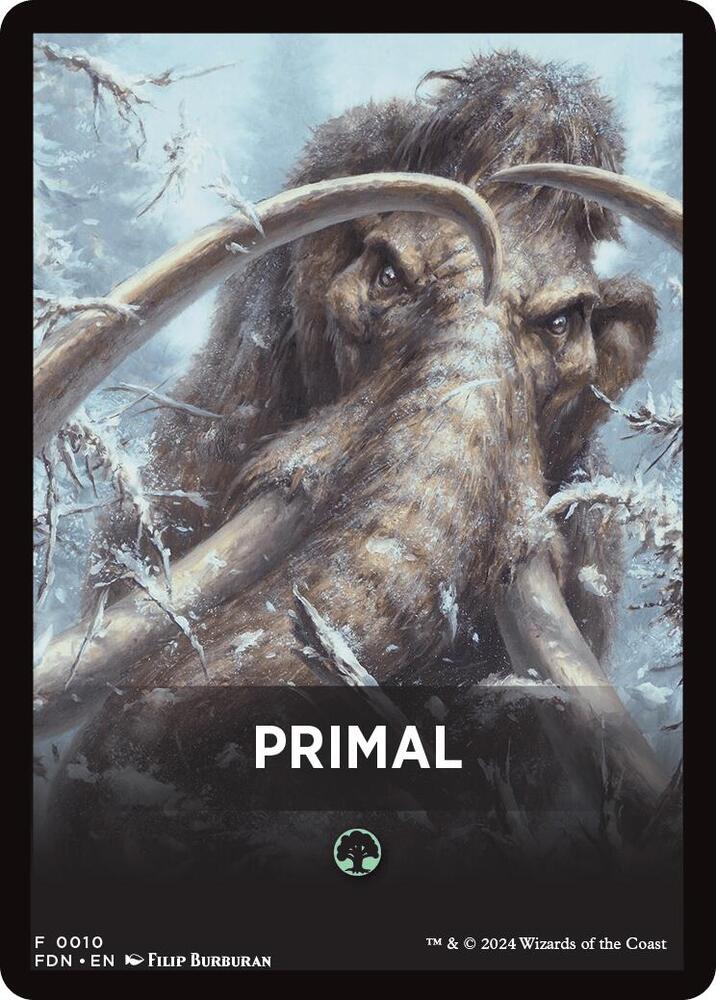 Primal Theme Card [Foundations Tokens] | Good Games Modbury