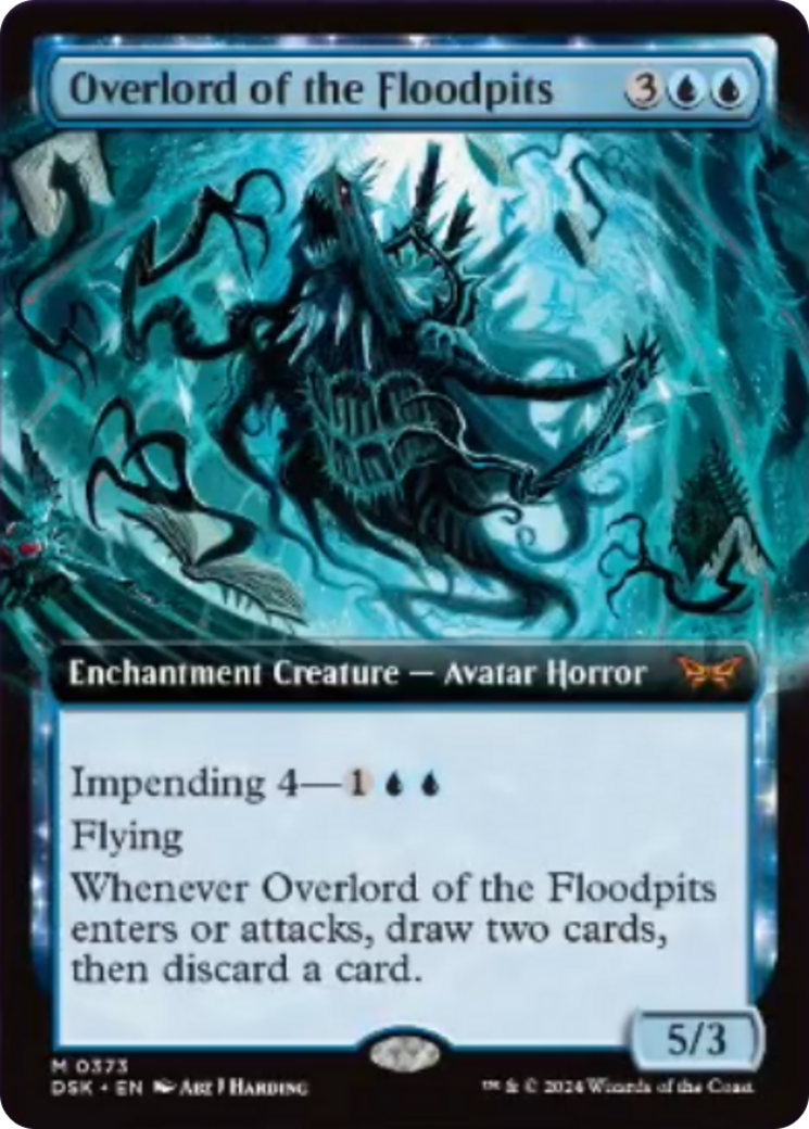 Overlord of the Floodpits (Extended Art) [Duskmourn: House of Horror] | Good Games Modbury