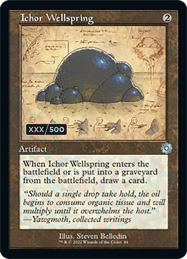 Ichor Wellspring Schematic Serial Numbered 84z/63 (The Brothers' War: Retro Frame Artifacts)  - Foil | Good Games Modbury