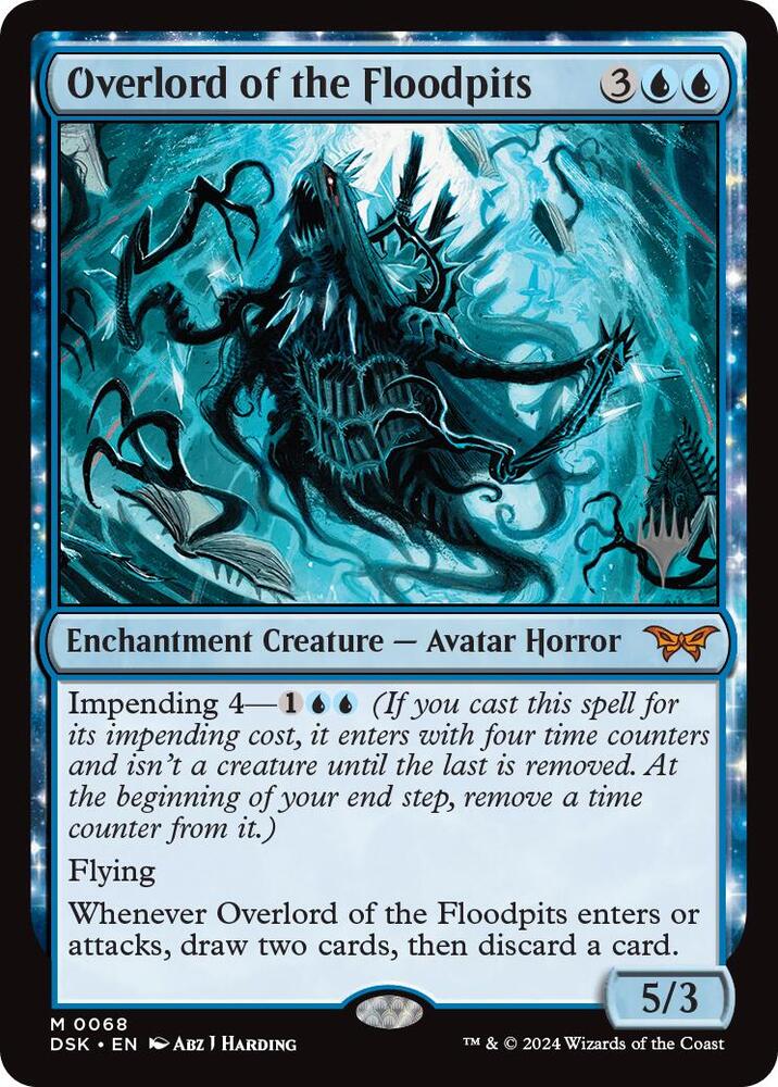 Overlord of the Floodpits 68 (Promo Pack: Duskmourn: House of Horror)  | Good Games Modbury