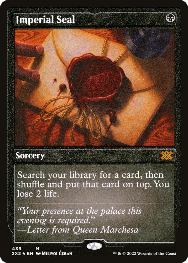 Imperial Seal Foil Etched 439 (Double Masters 2022)  - Foil | Good Games Modbury