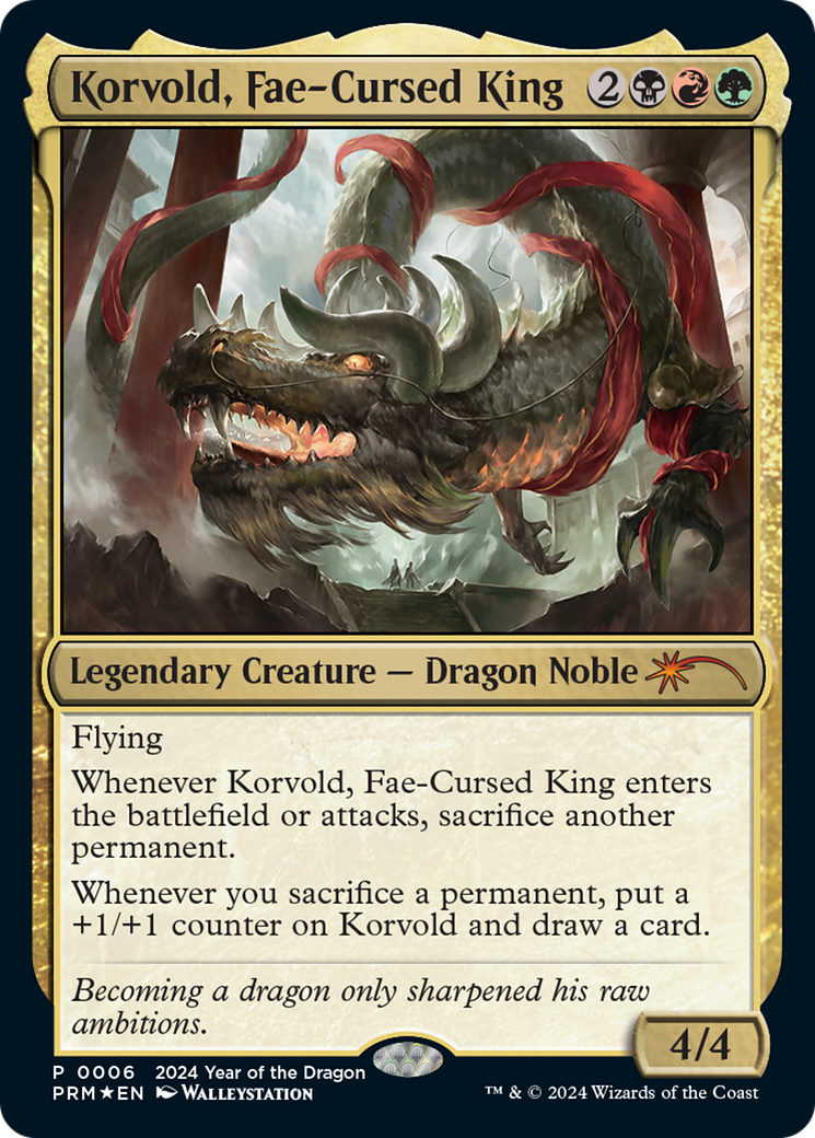 Korvold, Fae-Cursed King (Year of the Dragon 2024) [Standard Showdown Promos] | Good Games Modbury