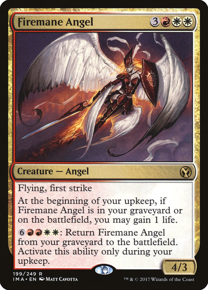 Firemane Angel 199/249 (Iconic Masters)  - Foil | Good Games Modbury