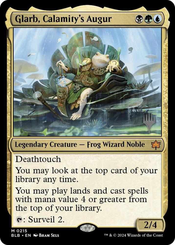 Glarb Calamitys Augur 215 (Promo Pack: Bloomburrow)  - Foil | Good Games Modbury