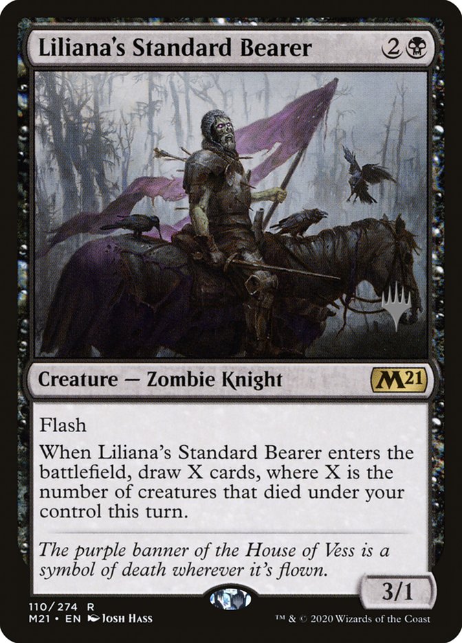 Liliana's Standard Bearer (Promo Pack) [Core Set 2021 Promos] | Good Games Modbury