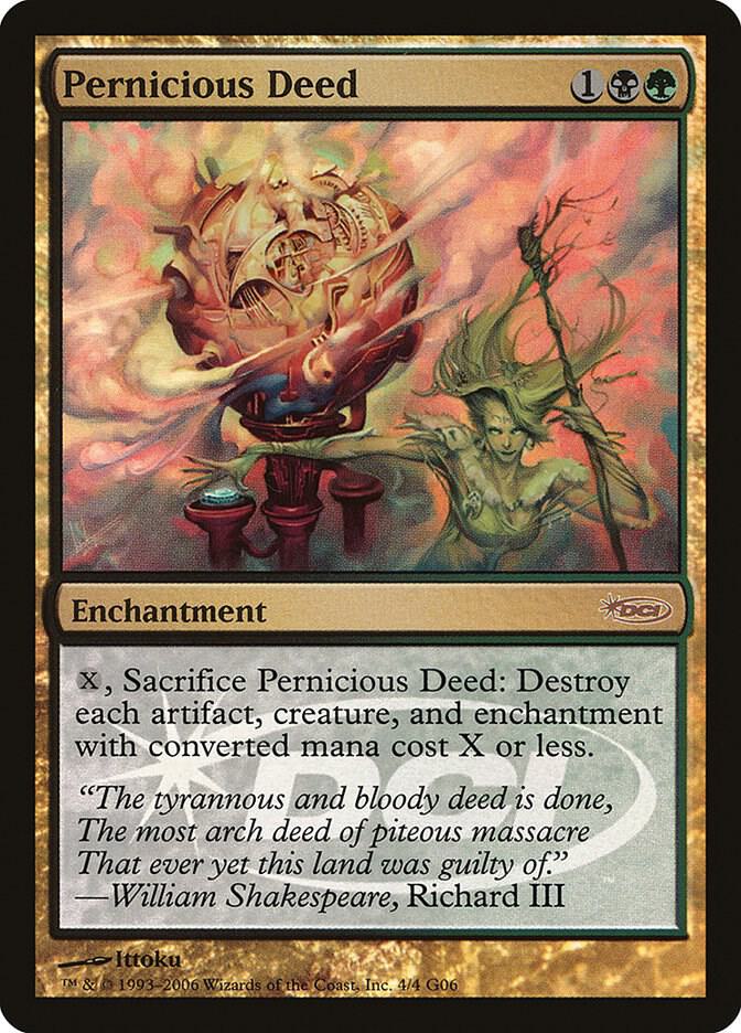 Pernicious Deed 4/4 (Judge Promos)  - Foil | Good Games Modbury
