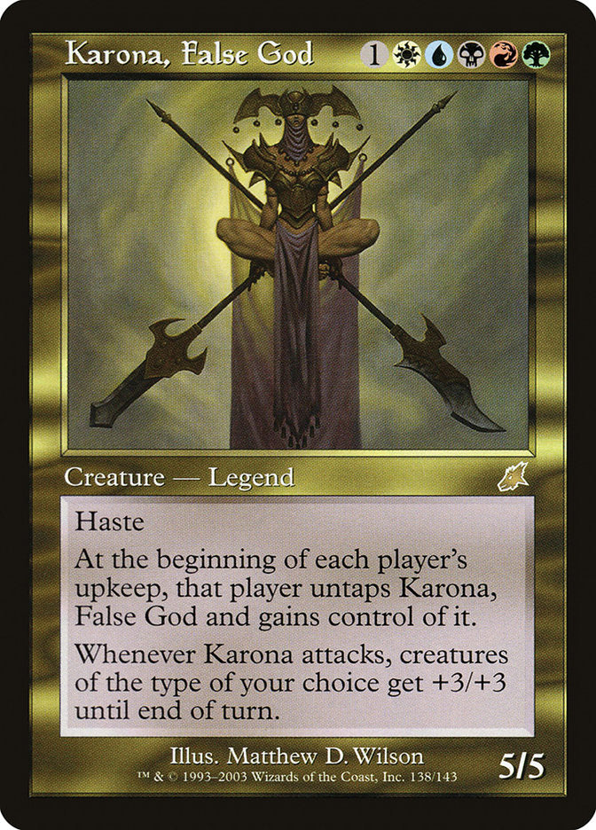 Karona, False God 138/143 (Scourge)  - Foil | Good Games Modbury