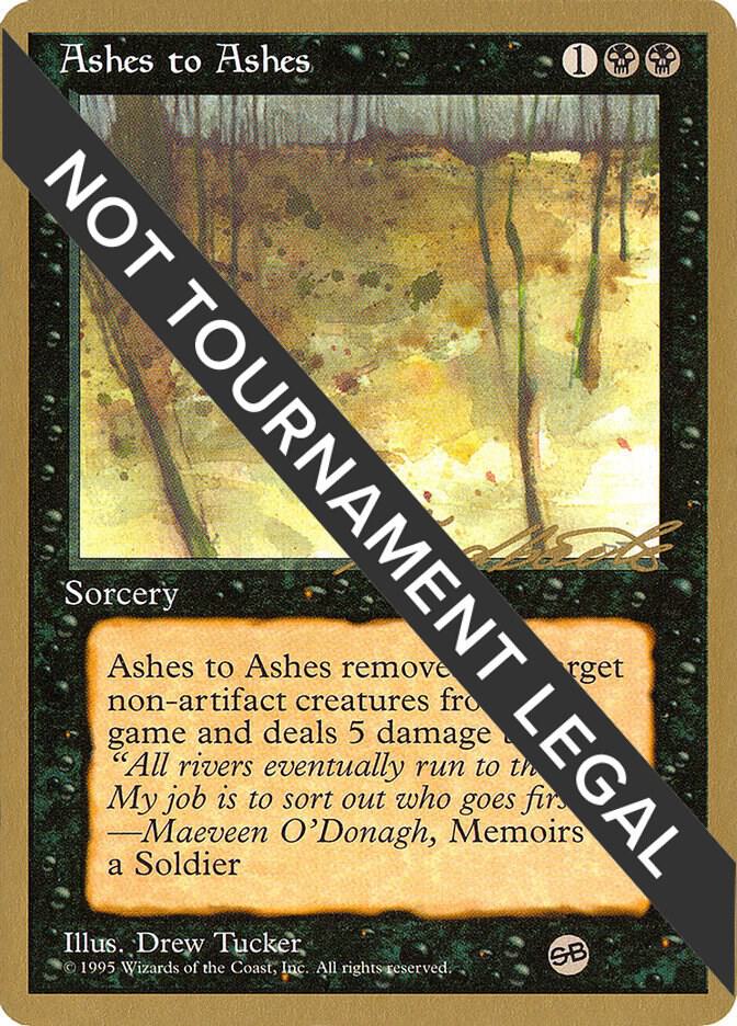 Ashes to Ashes 1996 Leon Lindback 4ED SB ll33sb/308 (World Championship Decks)  | Good Games Modbury