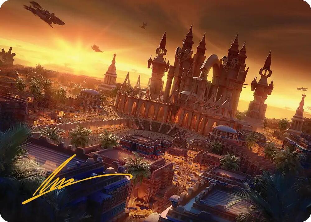 Rabanastre Royal City Art Card Gold Stamped Signature 18 (Art Series: FINAL FANTASY)  | Good Games Modbury