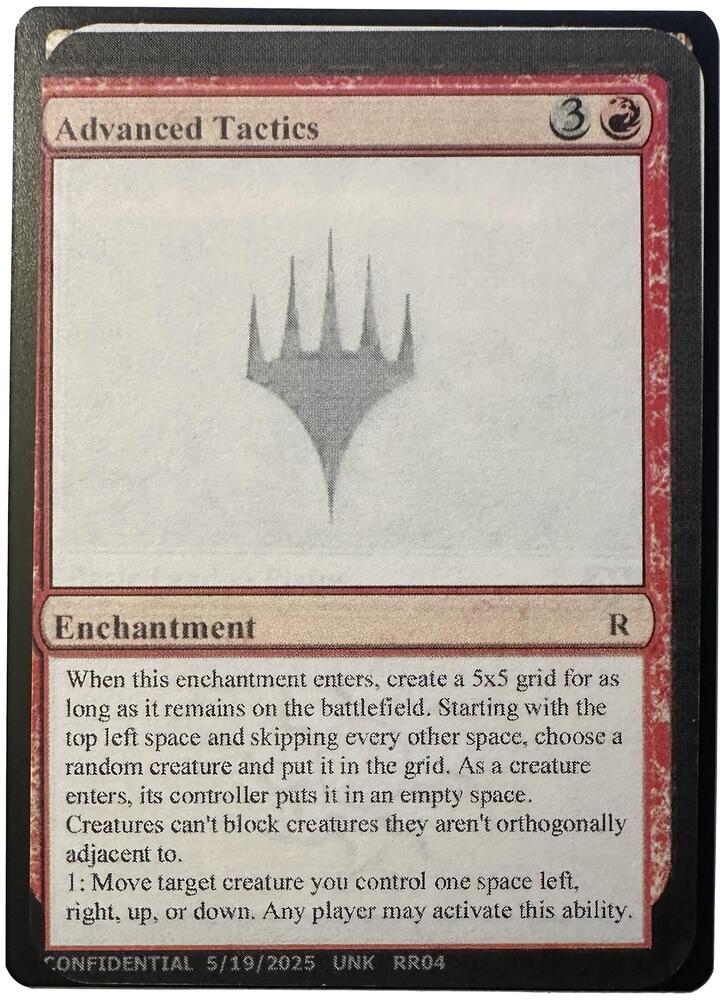 Advanced Tactics RR04g/477 (Un-Known Event Playtest Cards)  | Good Games Modbury
