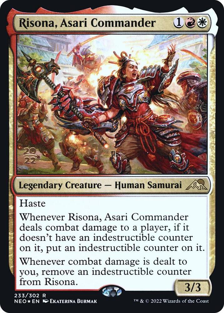 Risona Asari Commander 233s/157 (Prerelease Cards)  - Foil | Good Games Modbury