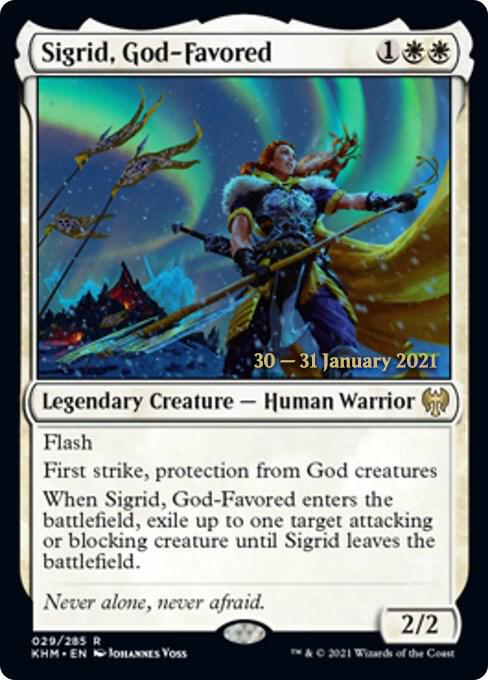 Sigrid God Favored 29s/1 (Prerelease Cards)  - Foil | Good Games Modbury