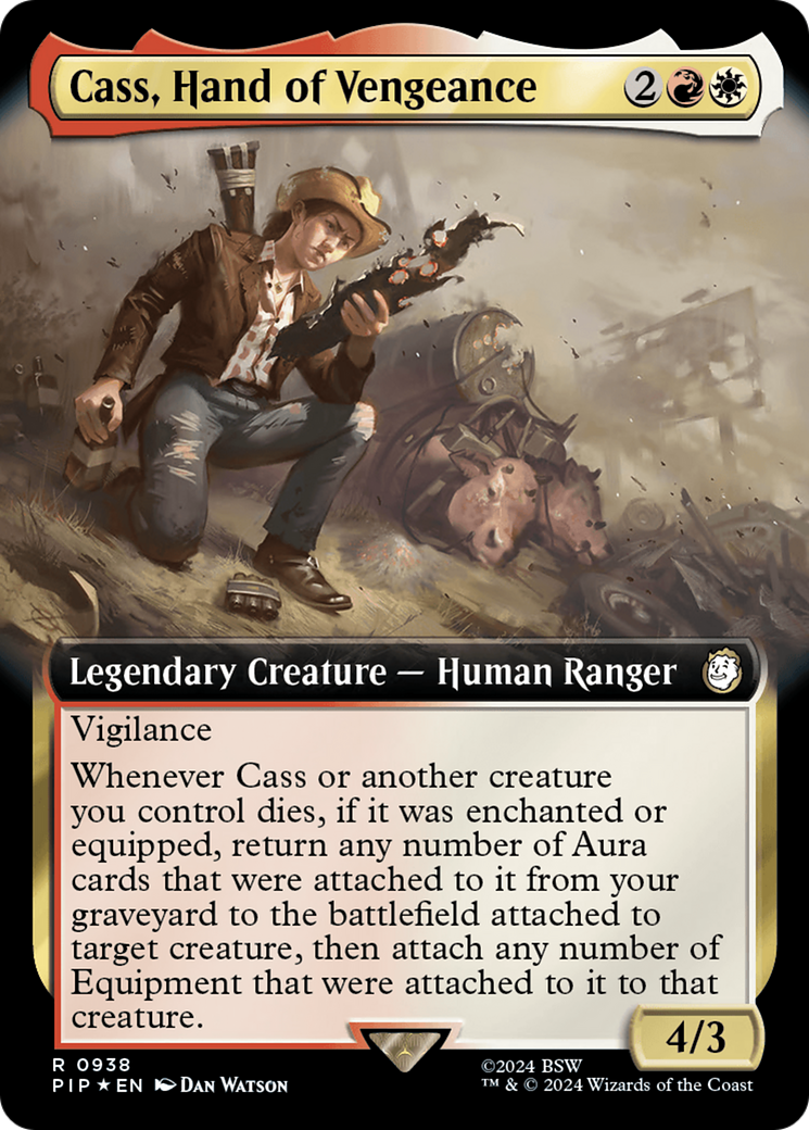 Cass, Hand of Vengeance (Extended Art) (Surge Foil) [Fallout] | Good Games Modbury