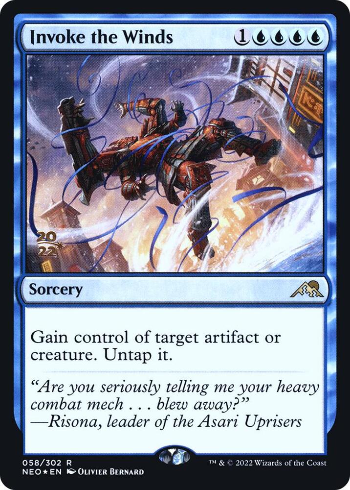 Invoke the Winds 58s/157 (Prerelease Cards)  - Foil | Good Games Modbury