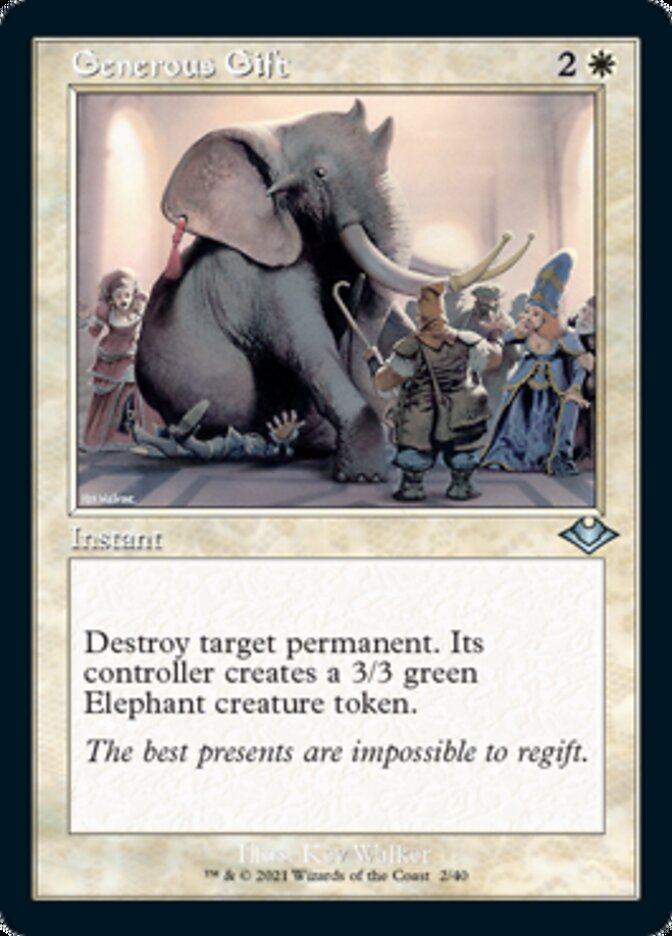 Generous Gift (Retro) [Modern Horizons 2] | Good Games Modbury