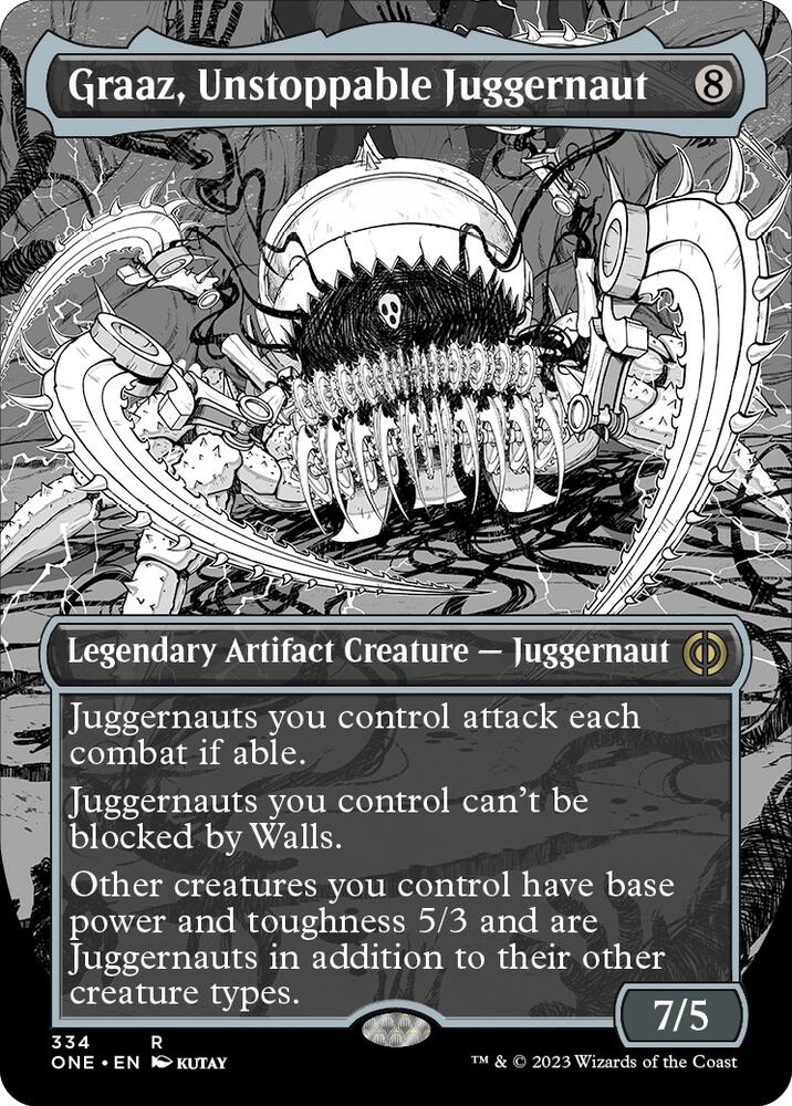 Graaz, Unstoppable Juggernaut 334/271 (Phyrexia: All Will Be One)  - Borderless | Good Games Modbury