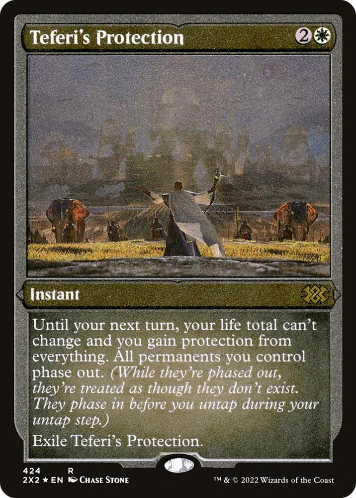 Teferis Protection Foil Etched 424 (Double Masters 2022)  - Foil | Good Games Modbury
