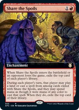Share the Spoils Extended Art 303/62 (Commander: Adventures in the Forgotten Realms)  | Good Games Modbury