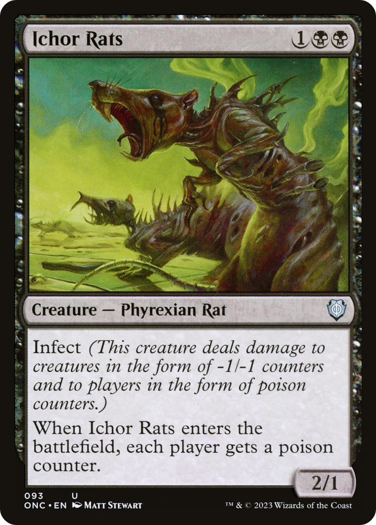Ichor Rats [Phyrexia: All Will Be One Commander] | Good Games Modbury