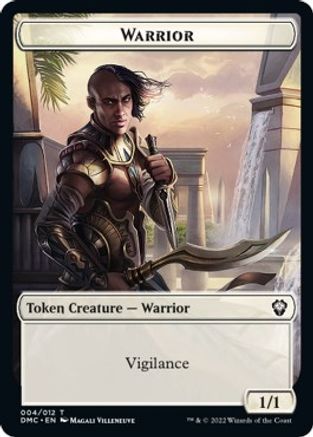 Zombie Knight // Warrior Double-Sided Token [Dominaria United Commander Tokens] | Good Games Modbury