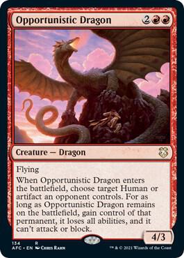 Opportunistic Dragon 134/62 (Commander: Adventures in the Forgotten Realms)  | Good Games Modbury