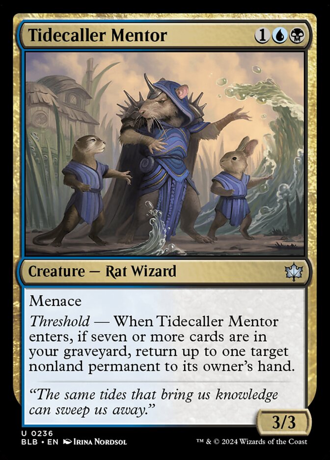 Tidecaller Mentor 236/281 (Bloomburrow)  - Foil | Good Games Modbury