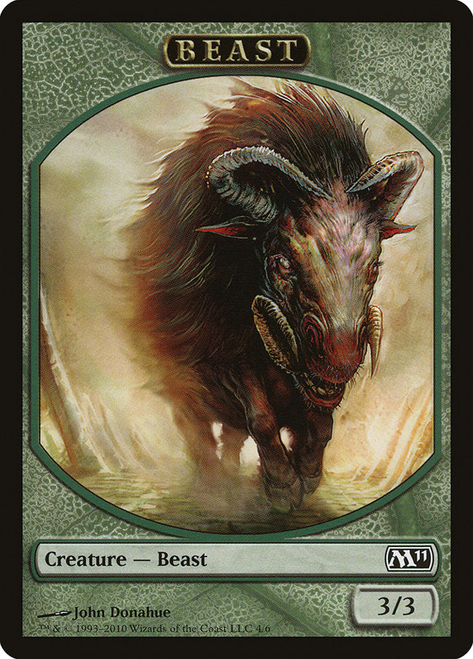 Beast Token [Magic 2011 Tokens] | Good Games Modbury