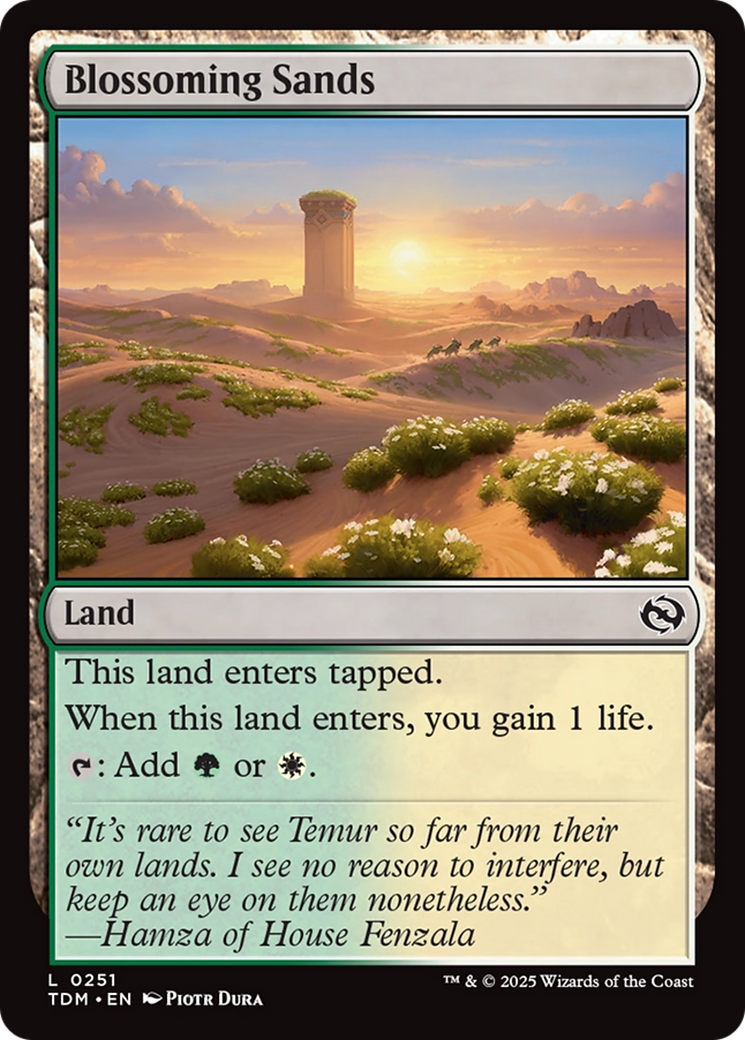 Blossoming Sands [Tarkir: Dragonstorm] | Good Games Modbury
