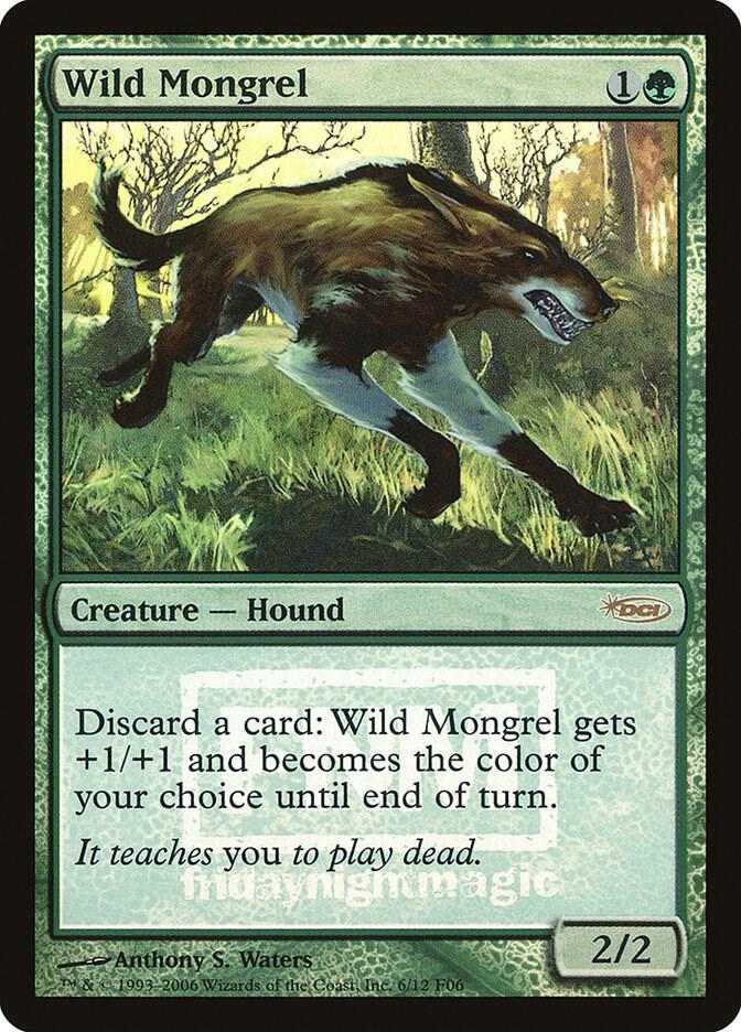 Wild Mongrel 6/12 (FNM Promos)  - Foil | Good Games Modbury