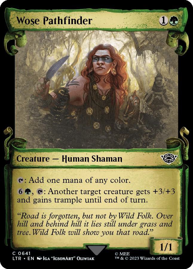 Wose Pathfinder 641 (Universes Beyond: The Lord of the Rings: Tales of Middle-earth)  - Showcase Scroll Foil | Good Games Modbury