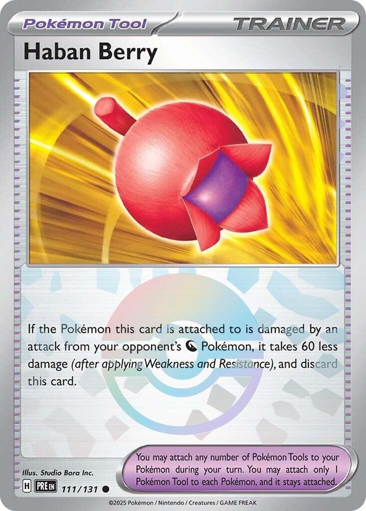 Haban Berry (111/131) (Poke Ball Pattern) [Scarlet & Violet: Prismatic Evolutions] | Good Games Modbury