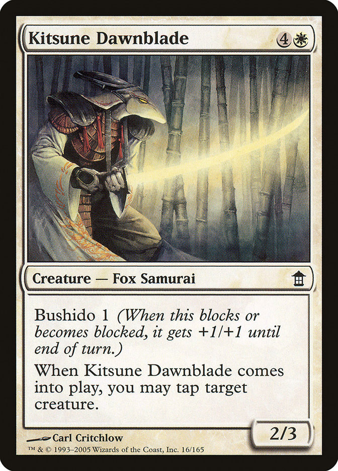Kitsune Dawnblade 16/165 (Saviors of Kamigawa)  - Foil | Good Games Modbury