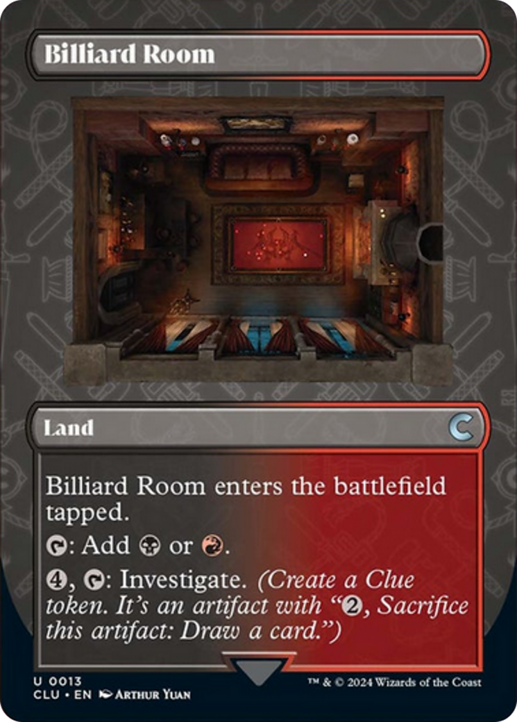 Billiard Room (Borderless) [Ravnica: Clue Edition] | Good Games Modbury