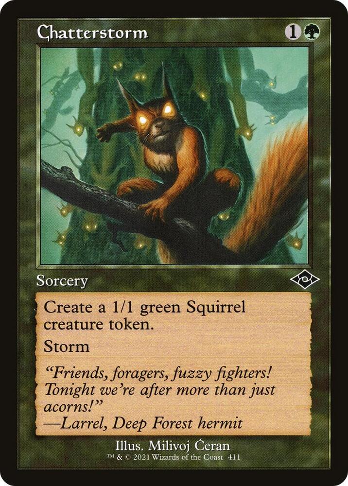 Chatterstorm Retro Frame 411 (Modern Horizons 2)  - Foil | Good Games Modbury