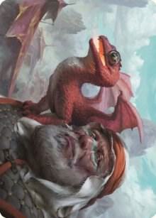 Dragon Whelp Art Card 29 (Art Series: Dominaria United)  | Good Games Modbury